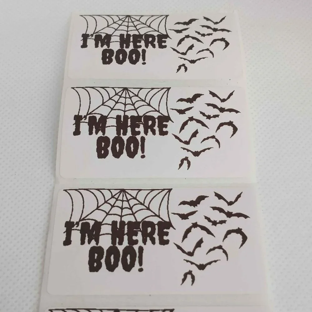 💙100 I'm Here Boo- Shipping Labels Thermal Packaging Stickers 2.25